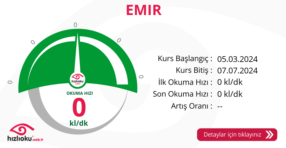 Hızlı Okuma Kursu - EMİR